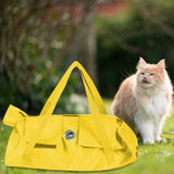 Maxbell Cat Grooming Restraint Bag Anti Bite Anti Scratching Nail Trimming Bathing Yellow 42cmx25cm M