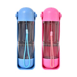 Maxbell Water Bottle Water Cup Food Container 4 in 1 Portable for Outdoor Travel Blue