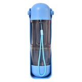 Maxbell Water Bottle Water Cup Food Container 4 in 1 Portable for Outdoor Travel Blue