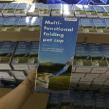 Maxbell Water Bottle Water Cup Food Container 4 in 1 Portable for Outdoor Travel Blue