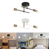 Maxbell Modern Iron Ceiling Light Chandelier for Living Room Dining Room Bedroom Black