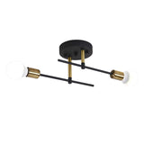 Maxbell Modern Iron Ceiling Light Chandelier for Living Room Dining Room Bedroom Black