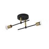 Maxbell Modern Iron Ceiling Light Chandelier for Living Room Dining Room Bedroom Black