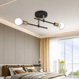 Maxbell Modern Iron Ceiling Light Chandelier for Living Room Dining Room Bedroom Black