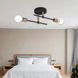Maxbell Modern Iron Ceiling Light Chandelier for Living Room Dining Room Bedroom Black