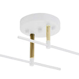 Maxbell Modern Iron Ceiling Light Chandelier for Living Room Dining Room Bedroom White