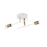 Maxbell Modern Iron Ceiling Light Chandelier for Living Room Dining Room Bedroom White