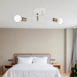 Maxbell Modern Iron Ceiling Light Chandelier for Living Room Dining Room Bedroom White
