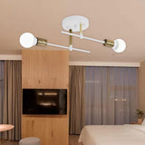 Maxbell Modern Iron Ceiling Light Chandelier for Living Room Dining Room Bedroom White