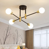 Maxbell Modern Sputnik Chandelier Ceiling Light for Living Room Apartment Decor 4 Lights