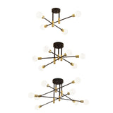 Maxbell Modern Sputnik Chandelier Ceiling Light for Living Room Apartment Decor 4 Lights