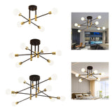 Maxbell Modern Sputnik Chandelier Ceiling Light for Living Room Apartment Decor 4 Lights