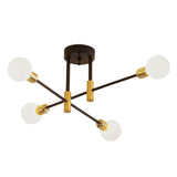 Maxbell Modern Sputnik Chandelier Ceiling Light for Living Room Apartment Decor 4 Lights