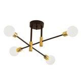 Maxbell Modern Sputnik Chandelier Ceiling Light for Living Room Apartment Decor 4 Lights