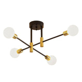 Maxbell Modern Sputnik Chandelier Ceiling Light for Living Room Apartment Decor 4 Lights