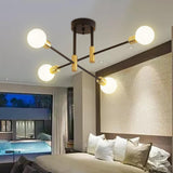 Maxbell Modern Sputnik Chandelier Ceiling Light for Living Room Apartment Decor 4 Lights