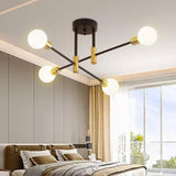 Maxbell Modern Sputnik Chandelier Ceiling Light for Living Room Apartment Decor 4 Lights