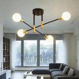 Maxbell Modern Sputnik Chandelier Ceiling Light for Living Room Apartment Decor 4 Lights