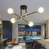 Maxbell Modern Sputnik Chandelier Ceiling Light for Living Room Apartment Decor 4 Lights