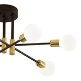 Maxbell Modern Sputnik Chandelier Ceiling Light for Living Room Apartment Decor 6 Lights