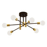 Maxbell Modern Sputnik Chandelier Ceiling Light for Living Room Apartment Decor 6 Lights