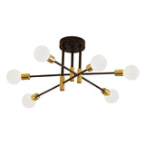 Maxbell Modern Sputnik Chandelier Ceiling Light for Living Room Apartment Decor 6 Lights