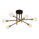 Maxbell Modern Sputnik Chandelier Ceiling Light for Living Room Apartment Decor 6 Lights