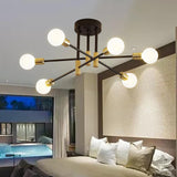 Maxbell Modern Sputnik Chandelier Ceiling Light for Living Room Apartment Decor 6 Lights