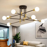 Maxbell Modern Sputnik Chandelier Ceiling Light for Living Room Apartment Decor 8 Lights