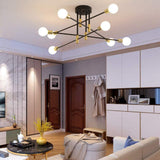 Maxbell Modern Sputnik Chandelier Ceiling Light for Living Room Apartment Decor 8 Lights