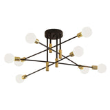 Maxbell Modern Sputnik Chandelier Ceiling Light for Living Room Apartment Decor 8 Lights