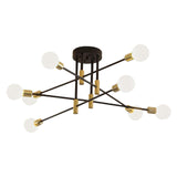 Maxbell Modern Sputnik Chandelier Ceiling Light for Living Room Apartment Decor 8 Lights