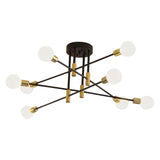 Maxbell Modern Sputnik Chandelier Ceiling Light for Living Room Apartment Decor 8 Lights