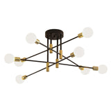 Maxbell Modern Sputnik Chandelier Ceiling Light for Living Room Apartment Decor 8 Lights