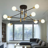 Maxbell Modern Sputnik Chandelier Ceiling Light for Living Room Apartment Decor 8 Lights
