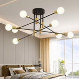 Maxbell Modern Sputnik Chandelier Ceiling Light for Living Room Apartment Decor 8 Lights