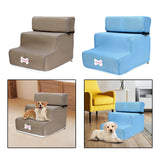 Maxbell Cat Ramp Ladder Pet Climbing Platform Dog Stairs Steps for SUV Play Couch Khaki
