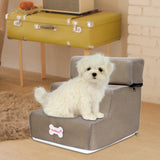 Maxbell Cat Ramp Ladder Pet Climbing Platform Dog Stairs Steps for SUV Play Couch Khaki