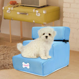 Maxbell Cat Ramp Ladder Pet Climbing Platform Dog Stairs Steps for SUV Play Couch Blue