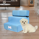 Maxbell Cat Ramp Ladder Pet Climbing Platform Dog Stairs Steps for SUV Play Couch Blue