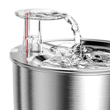 Maxbell Cat Water Fountain 2L with Filter Water Feeder 304 Stainless Steel Electric Normal