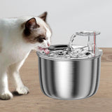 Maxbell Cat Water Fountain 2L with Filter Water Feeder 304 Stainless Steel Electric Normal