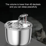 Maxbell Cat Water Fountain 2L with Filter Water Feeder 304 Stainless Steel Electric Normal