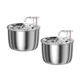Maxbell Cat Water Fountain 2L with Filter Water Feeder 304 Stainless Steel Electric Normal