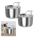 Maxbell Cat Water Fountain 2L with Filter Water Feeder 304 Stainless Steel Electric Normal