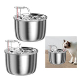 Maxbell Cat Water Fountain 2L with Filter Water Feeder 304 Stainless Steel Electric Normal
