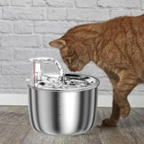 Maxbell Cat Water Fountain 2L with Filter Water Feeder 304 Stainless Steel Electric Intelligent sensing