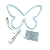 Maxbell Butterfly Neon Lamp Sign Night Light LED Neon Lamp for Party Bedroom Bar Pub Pink