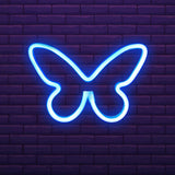 Maxbell Butterfly Neon Lamp Sign Night Light LED Neon Lamp for Party Bedroom Bar Pub Blue