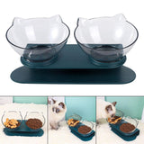 Maxbell Slanted Cat Bowls Pet Feeder Double Pet Bowls Raised Stand for Puppy Cats